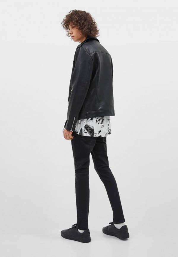 Bershka / Куртка кожаная (ix001xm003qt) фото №3