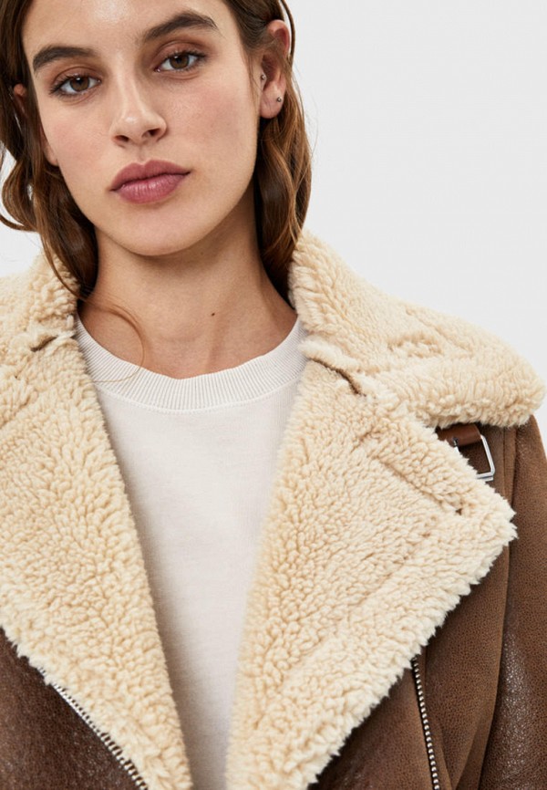 Bershka / Дубленка (ix001xw00dhs) фото №4